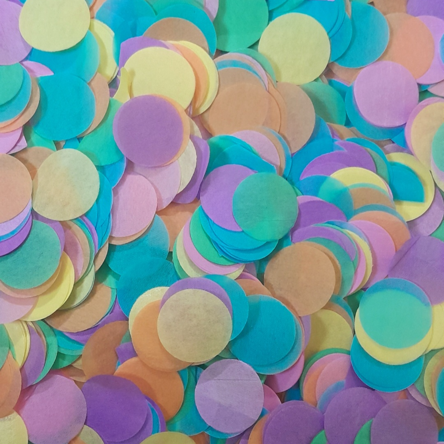 Biodegradable wedding confetti Pastel Rainbow Tissue Paper Confetti Circles