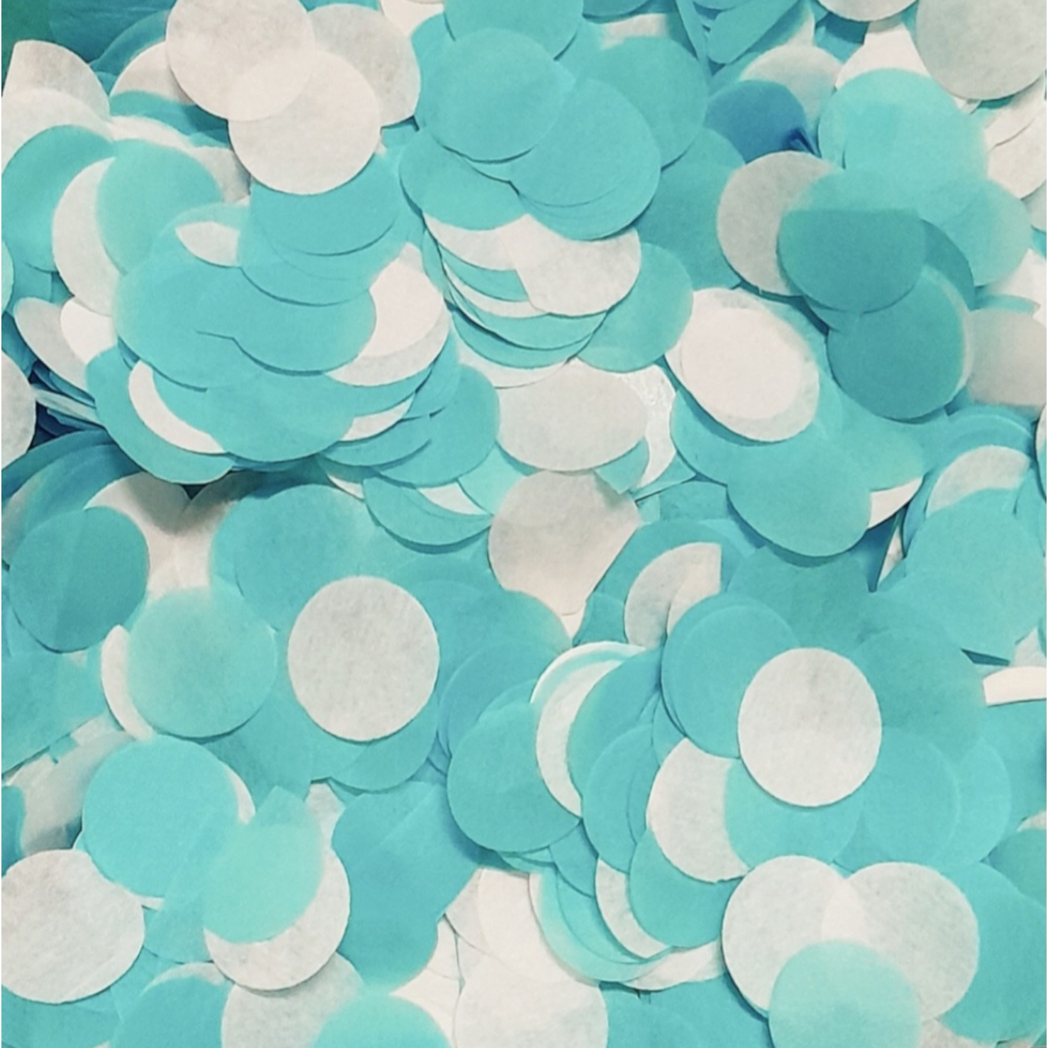 Biodegradable wedding confetti Blue & White Tissue Paper Confetti Circles