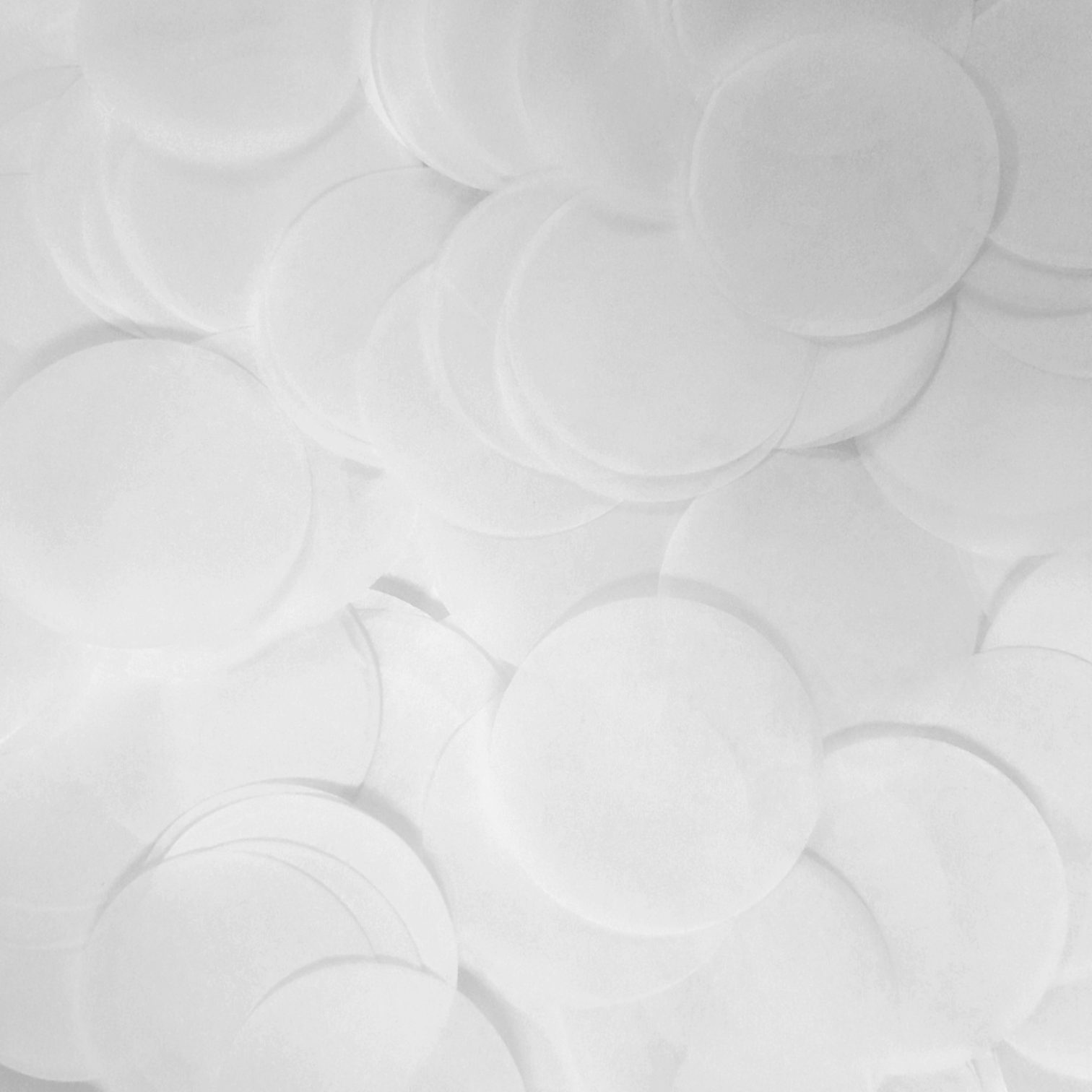 Biodegradable wedding confetti White Large Tissue Paper Confetti Circles