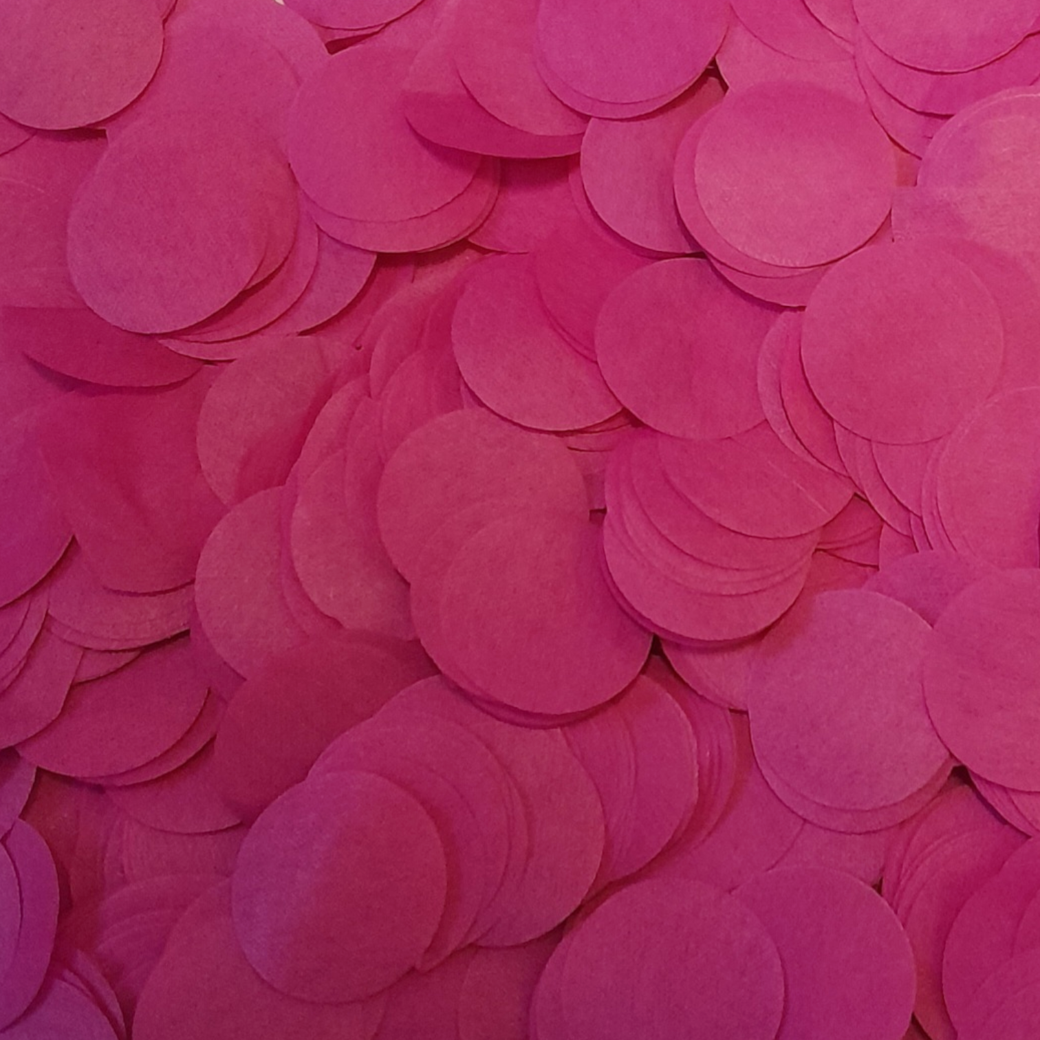 Fuchsia Hot Pink Tissue Paper Confetti Circles