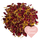 biodegradable flower petal wedding confetti dried Red Rose Petals and Calendula Petals.
