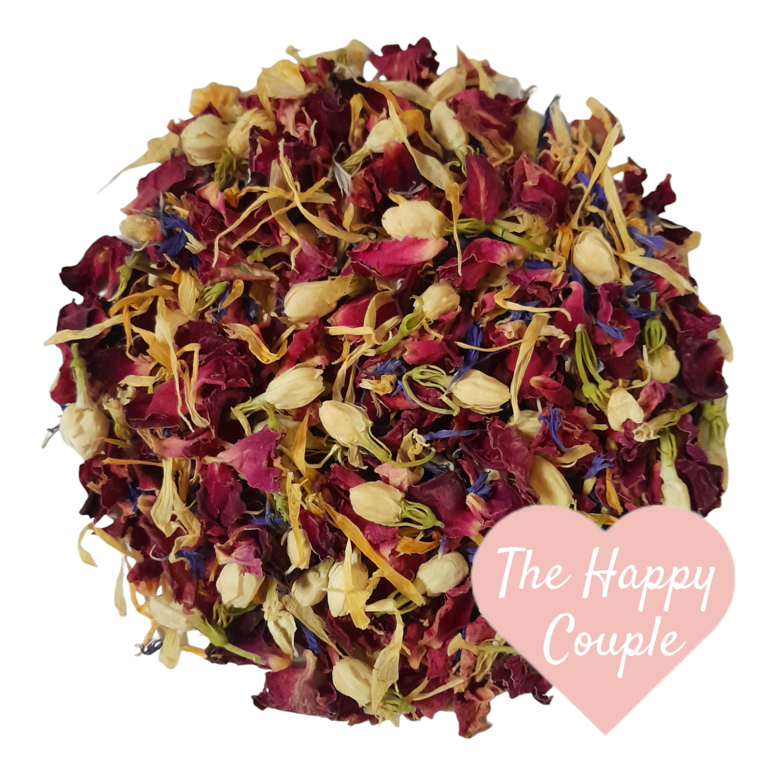 biodegradable flower petal wedding confetti dried Rose Petals, Jasime Buds, Blue Cornflower and Calendula Petals