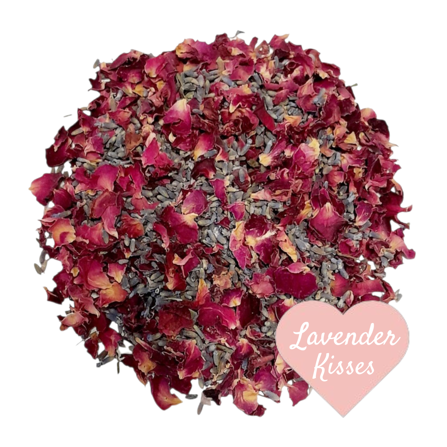 Lavender Kisses Flower Petal Confetti dried rose petals and lavender.