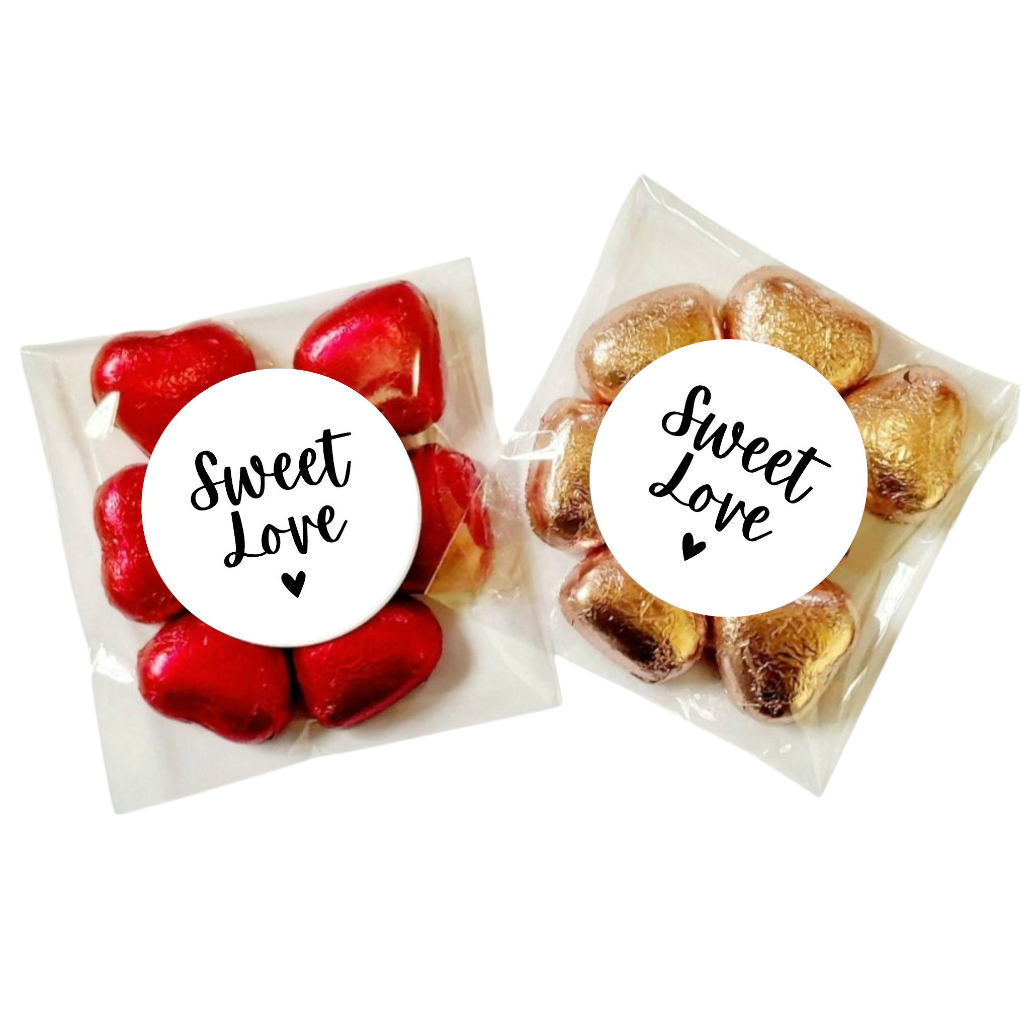 Lolly Bags (Sweet Love) Stickers - Wedding Favours