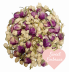 biodegradable wedding dried flower petal confetti, Purple Rose Buds and Jasmine Buds.