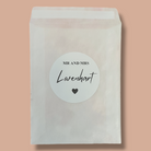 Biodegradable Wedding Confetti Bags & personalised Stickers