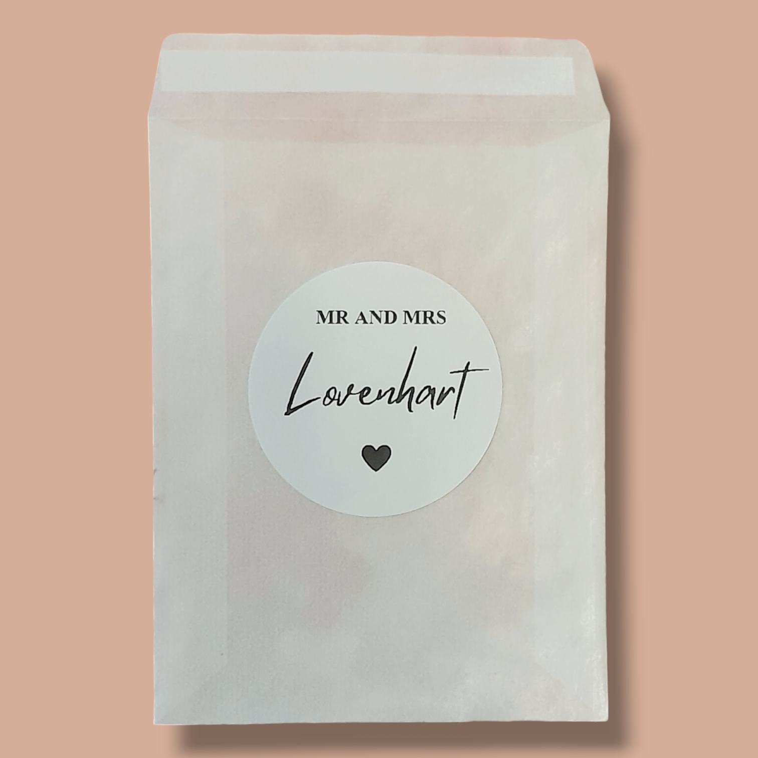 Biodegradable Wedding Confetti Bags & personalised Stickers