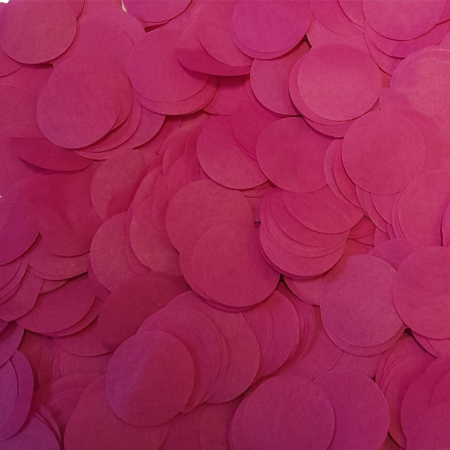 Biodegradable wedding confetti Hot Pink Tissue Paper Confetti Circles