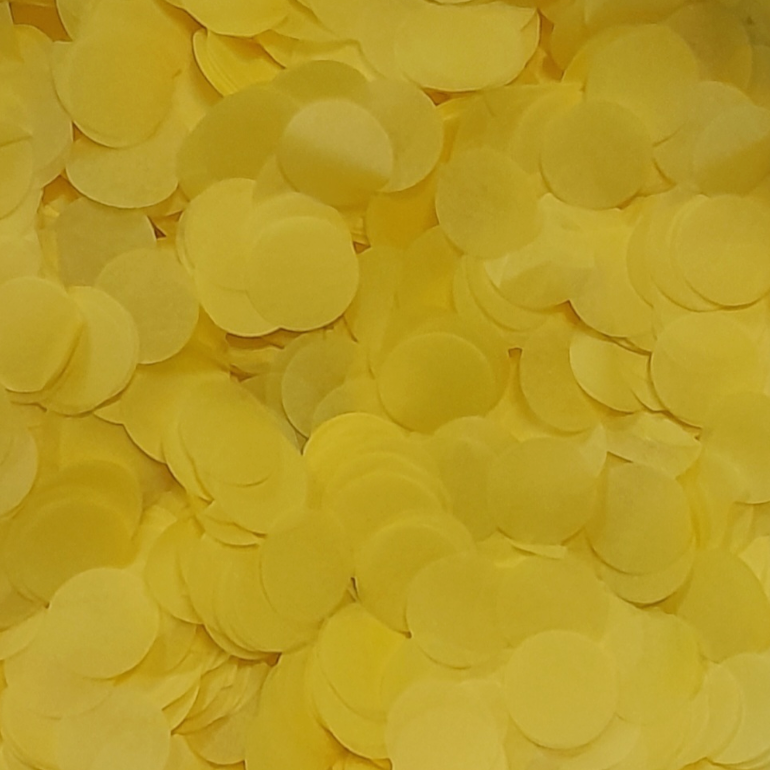 Biodegradable wedding confetti Yellow Tissue Paper Confetti Circles