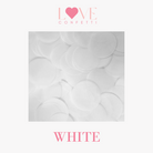 white Biodegradable tissue paper wedding confetti large circles