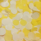 Yellow & White Tissue Paper Confetti Circles