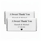 Personalised Wedding Favour (A Sweet Thank You) Chocolate Bar Wrappers