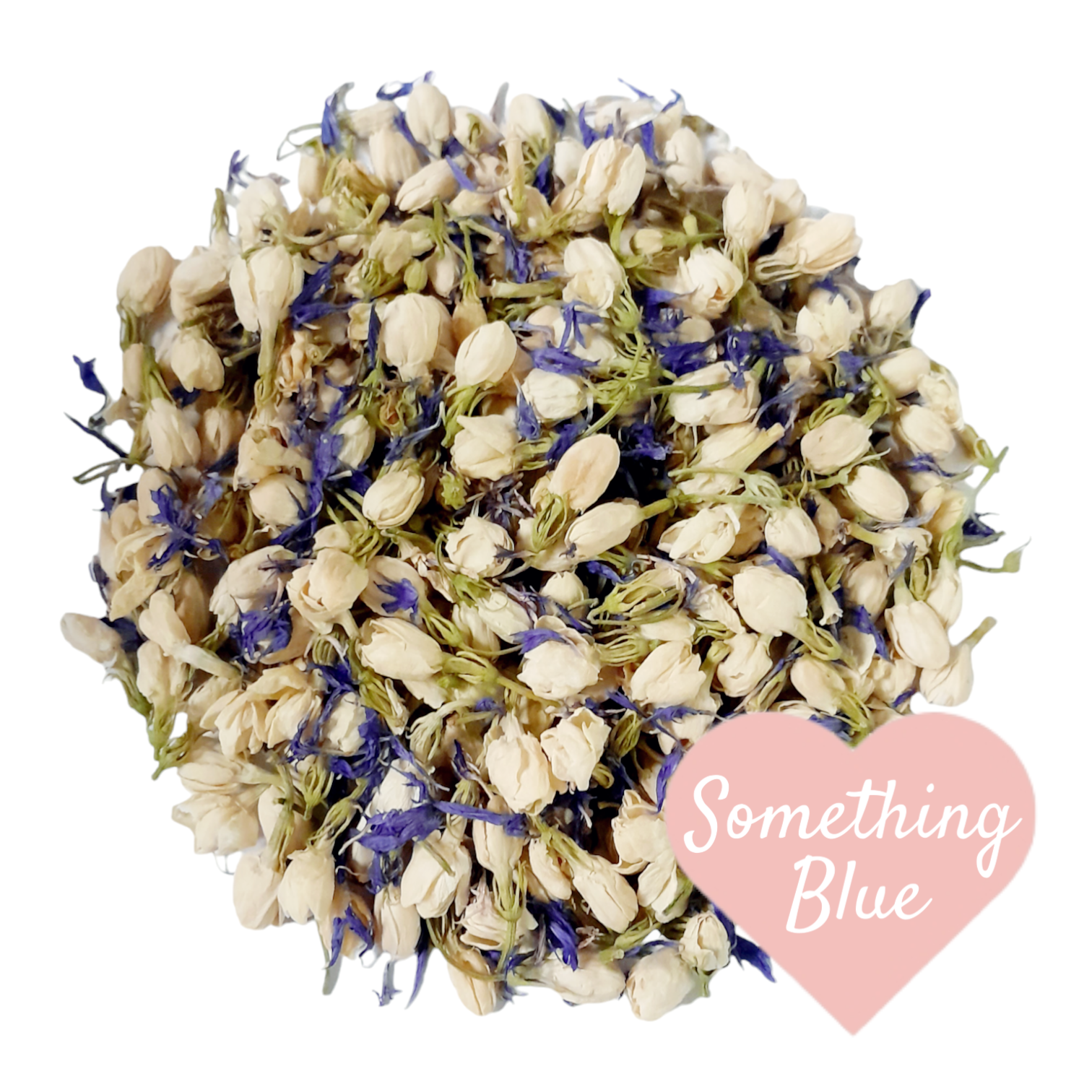 biodegradable dried flower petal confetti Jasmine Buds and Blue Cornflower Petals