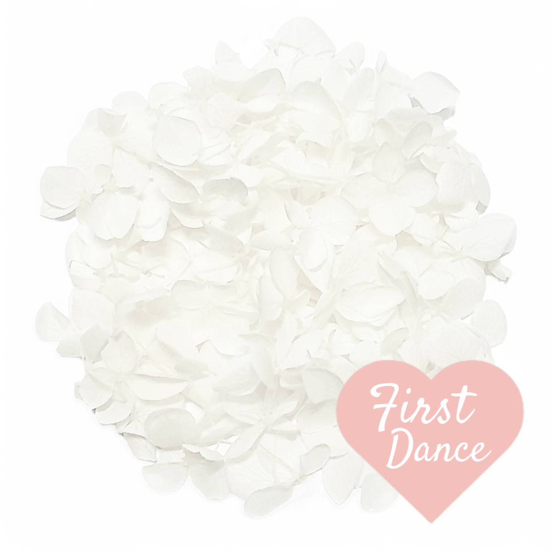 White Hydrangea flower Petals biodegradable wedding confetti 
