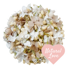 biodegradable flower petal wedding confetti white hydrangea petals & dried jasmine buds