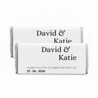 Personalised Wedding Favour (Celebrating With Us) Chocolate Bar Wrappers