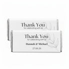 Personalised Wedding Favour (Thank You) Chocolate Bar Wrappers
