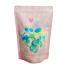 Blue, Yellow and White Rice Paper Biodegradable Wedding Confetti Circles.