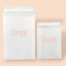 glassine wedding confetti bags 