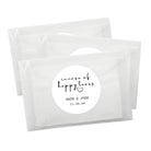 Personalised Wedding Favour Tissue Packets (Happy Tears) Sticker Set