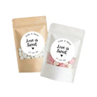 Wedding Favour Lolly Bags Personalised (Love Is Sweet) Sticker Set