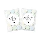 Wedding Favour lolly Bags (Mint To Be) Sticker Set