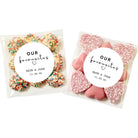 Personalised Wedding Favour lolly Bags (Our Favourites) Sticker Set