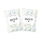 Personalised Wedding Favour lolly Bags (Mint To Be) Sticker Set