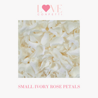 Biodegradable wedding confetti small ivory rose petals