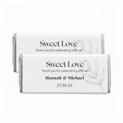 Personalised Wedding Favour (Sweet Love) Chocolate Bar Wrappers