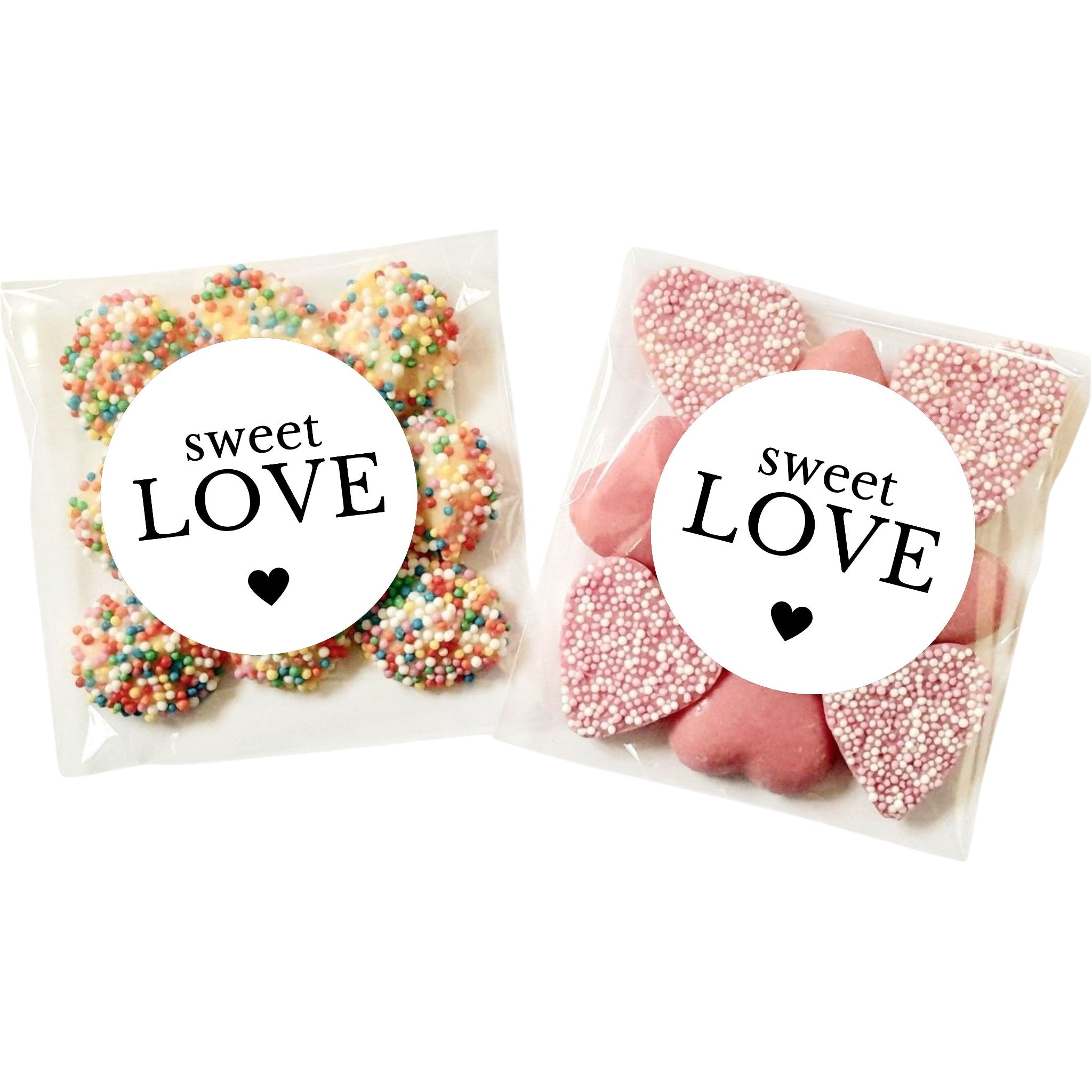 Sweet Love Wedding Favour lolly bags