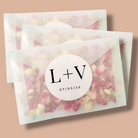 Personalised Wedding Confetti Bags & Sticker Set