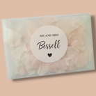 Wedding Confetti Bags with personalised Stickers