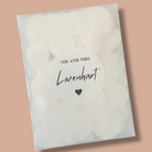 Biodegradable Wedding Confetti Bags & personalised Stickers
