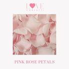 biodegradable wedding flower confetti real pink rose petals 
